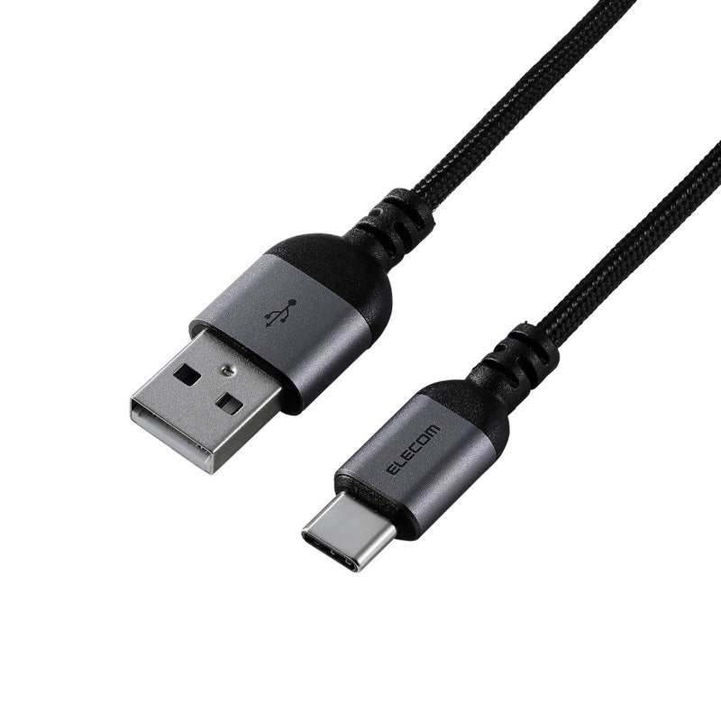 ELECOM USB2.0 Cable Type-A to Type-C/MPA-ACASAN/0.5m/1m/2m/Black/White
