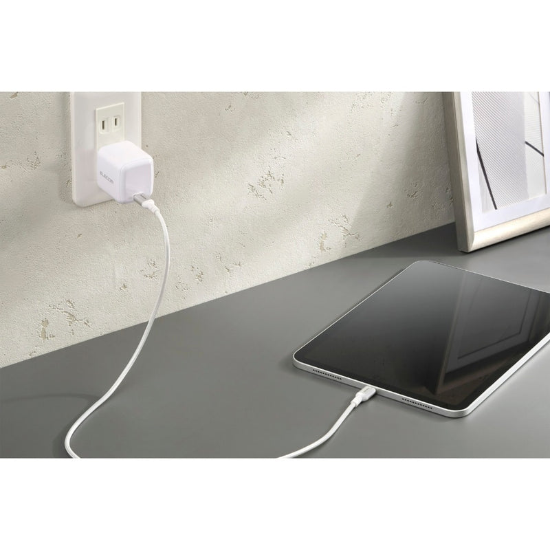 ELECOM USB2.0 Cable Type-C to C/20V/5A(100W)/MPA-CCASAN/0.5m/1m/2m/Black/White/Resistant to breakage