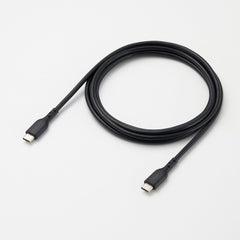 ELECOM USB2.0 Cable Type-C to C/48V/5A(240W)/MPA-CCASPE/0.5m/1m/2m/Black/White/Resistant to breakage