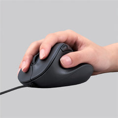 ELECOM EX-G Wired Silent Mouse/ Basic Mice/ Ergonomic Design/ 5 Buttons/ 3 Sizes M-XGM/S30UBSK Series