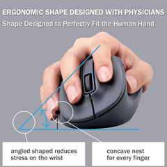 ELECOM EX-G Wireless Silent Mouse/ Basic Mice/ Ergonomic Design/ 5 Buttons/M-XGS/M/L30DBSK Series