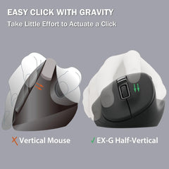 ELECOM EX-G Wireless Silent Mouse/ Basic Mice/ Ergonomic Design/ 5 Buttons/M-XGS/M/L30DBSK Series