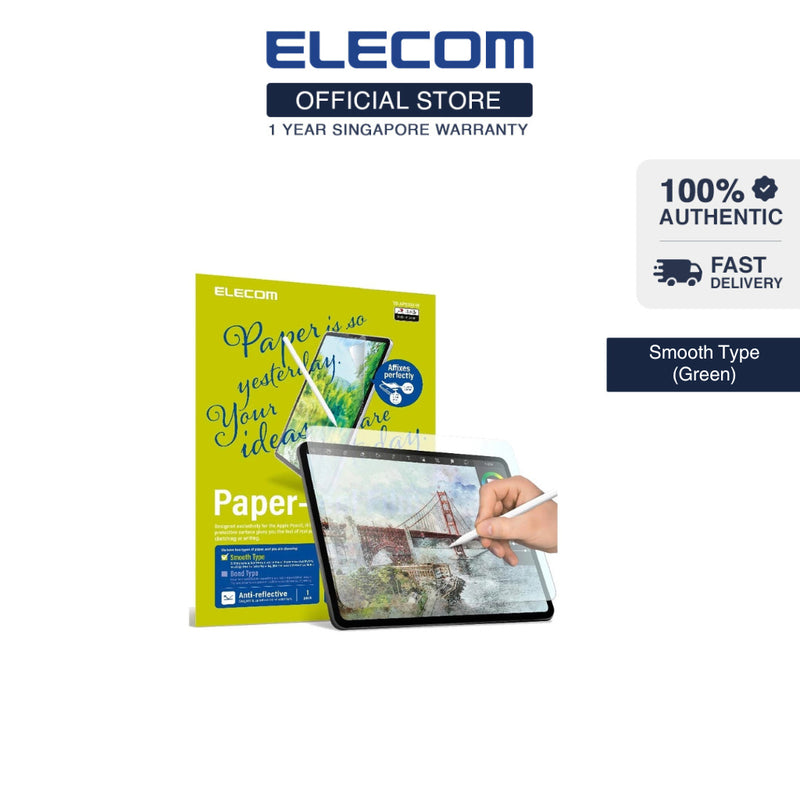 ELECOM SMOOTH PAPER-LIKE Film for iPad Air Mini Pro 2018 - 2024/ Anti-reflection Screen Protector/ iPad Screen Protector