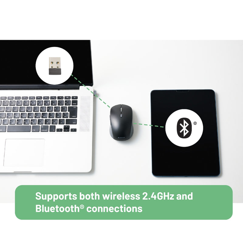 OSMOD Six Duo Connection Mouse/ MY30 Series/Bluetooth/ USB Wireless/Multi-pairing /Silent