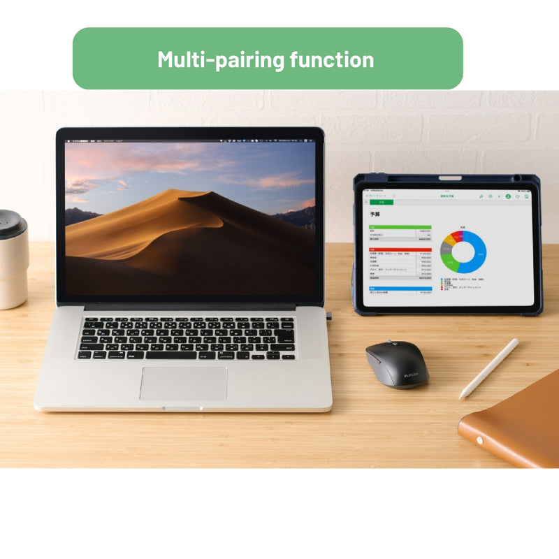 OSMOD Six Duo Connection Mouse/ MY30 Series/Bluetooth/ USB Wireless/Multi-pairing /Silent