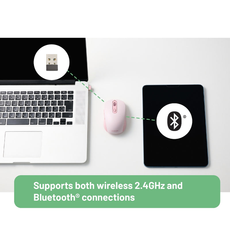 OSMOD Six Duo Connection Rechargeable Mouse/ MY35 Series /Bluetooth/USB/Multi-pairing/Silent