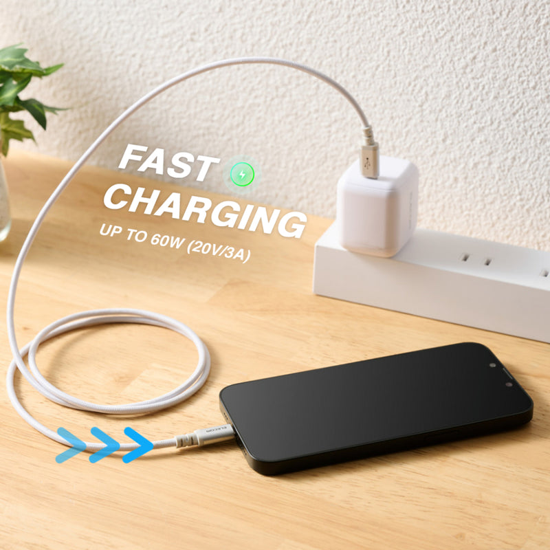 ELECOM USB2.0 High Speed Type C to Lightning Cable PD60w/ MPA-CLASS/ Fast charging
