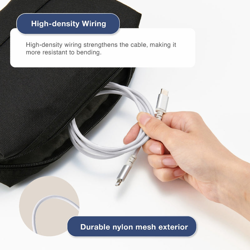 ELECOM USB2.0 High Speed Type C to Lightning Cable PD60w/ MPA-CLASS/ Fast charging