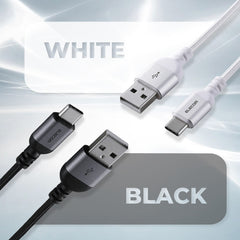 ELECOM USB2.0 Nylon Cable Type-A to Type-C/MPA-ACASAN/0.5m/1m/2m/Black/White