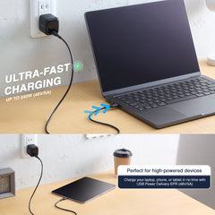 ELECOM USB2.0 Cable Type-C to C/48V/5A(240W)/MPA-CCASPE/0.5m/1m/2m/Black/White/Resistant to breakage