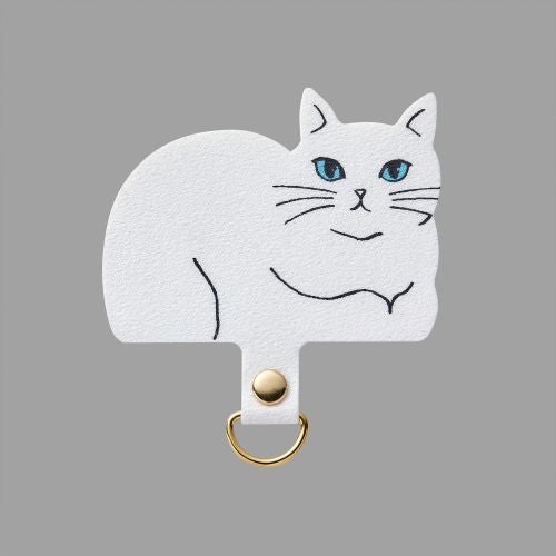 Animal Cat Design Strap Hole Sheet/ Shironeko P-STHD1AMCATW Series