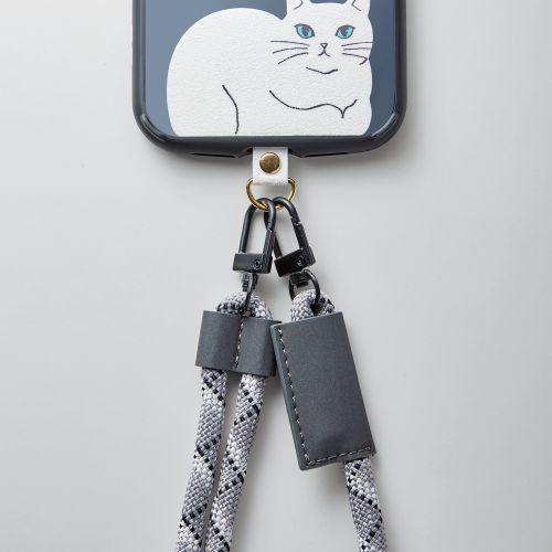 Animal Cat Design Strap Hole Sheet/ Shironeko P-STHD1AMCATW Series