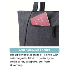 ELECOM New Off Toco Tote Bag BM-OFTB Series/RFID Protection Anti-skimming Pocket/Business Bag/Medium/Large/Gray/Black