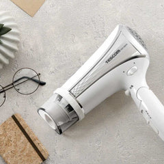 ELECOM Tescom 2 Way Nozzle Negative Ion Hair Dryer TID1100SG/High Power 1500W/2 Settings/Easy Care