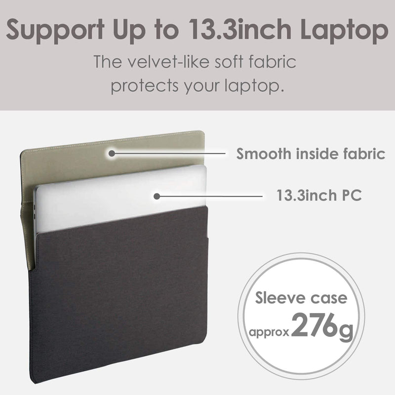 Magnet Flap Laptop Case (with Pouch) 13.3inch BM-IBMF13 Series (3 Colors)