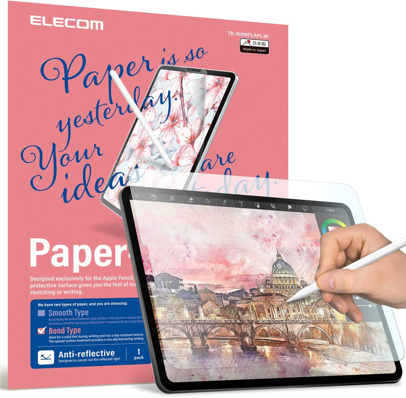 Screen Protector/ Paper-Like Film For iPad "Bond" (Pink) For Drawing 20/21