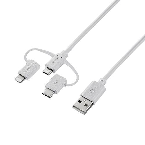 3 in 1 USB Cable for Smartphone MPA-AMBLCAD Series (Lightning/ Type-C/ Micro-B)